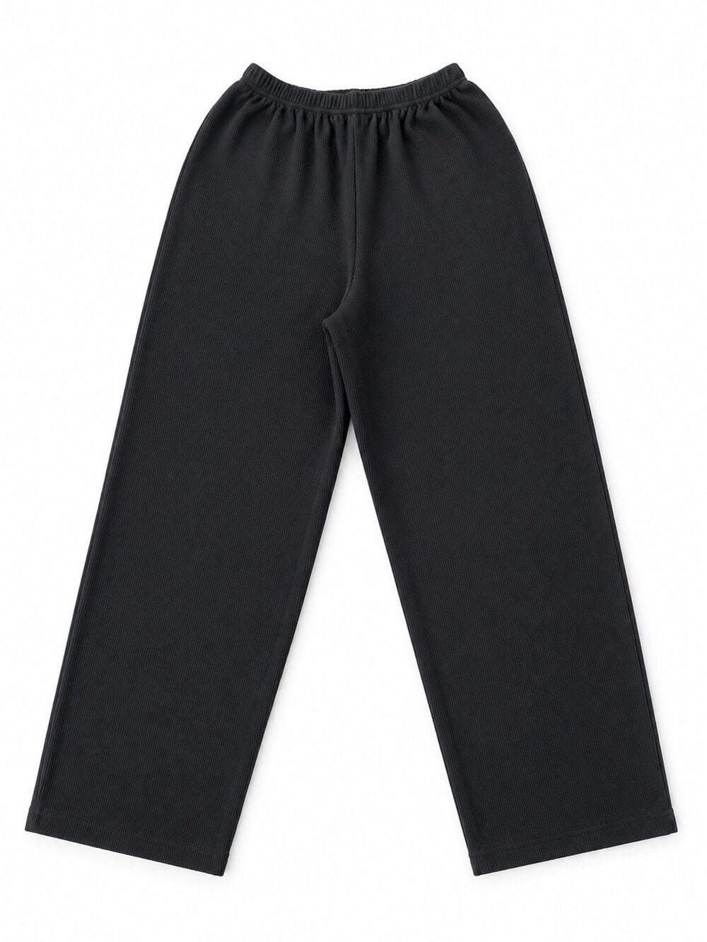 Vintage Links St. Moritz Black Ribbed Lounge Pants Wide Leg USA Women’s M